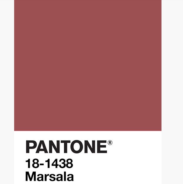 Pantone Color of the Year: Marsala